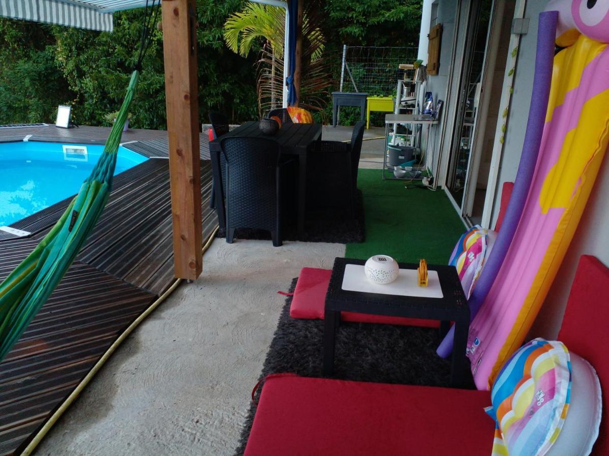 Chambre Chez L'Habitant Avec Piscine Privative Et Vue Panoramique Sur La Mer Des Caraibes Desmarinieres Екстер'єр фото