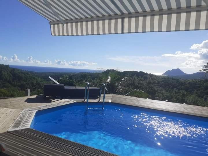 Chambre Chez L'Habitant Avec Piscine Privative Et Vue Panoramique Sur La Mer Des Caraibes Desmarinieres Екстер'єр фото